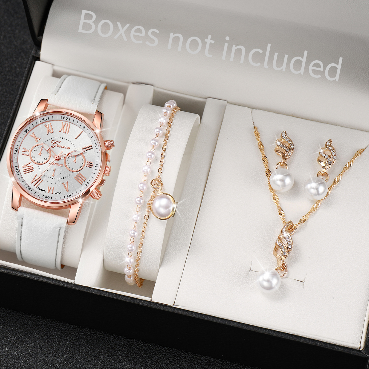 Jewelry Box Watches Bracelets - 3/5PCS Women's Watch Fashion Roma Dial
