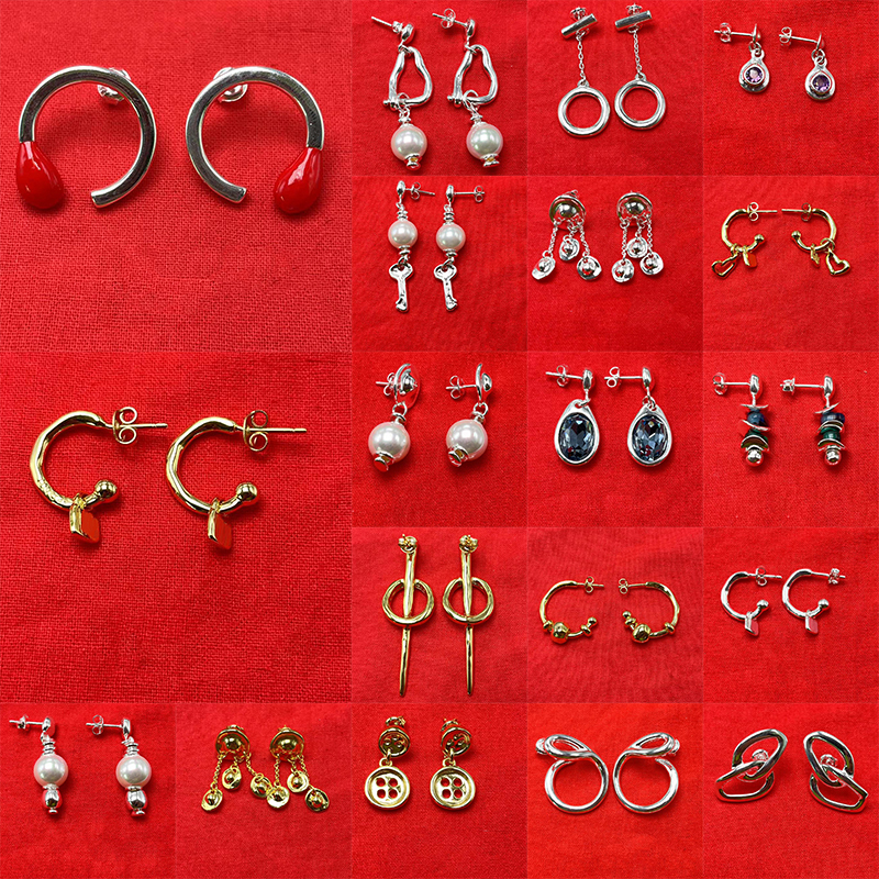 Pearl Stud Earrings - Jewelry Handmade Set 2026 Spanish Fashion