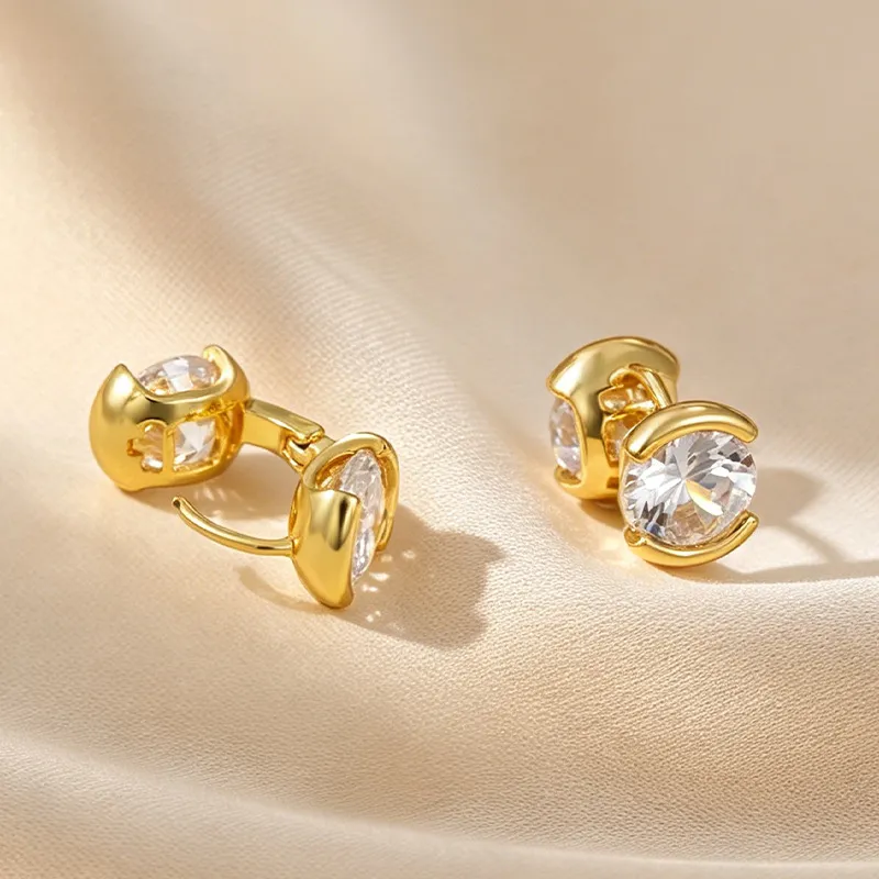 Pearl Stud Earrings - 2026 Mozzarella Stud Earrings 18K Gold