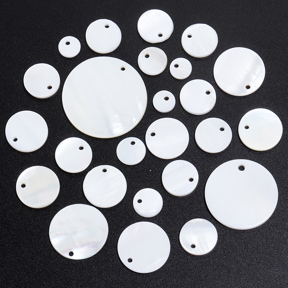 Pearl Stud Earrings - 5-30pcs 8-30mm Natural Mother of Pearl