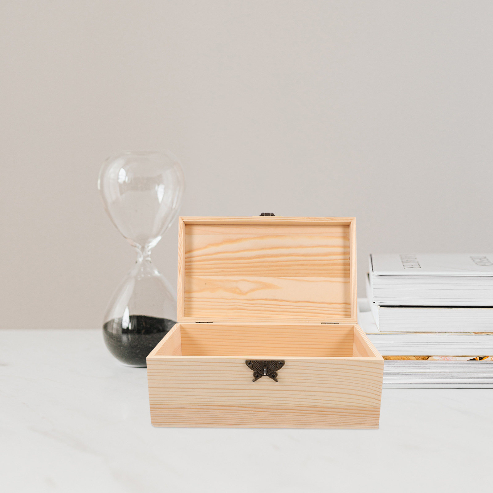 Jewelry And Watches Box - Wood Storage Box Large Wooden Keepsake