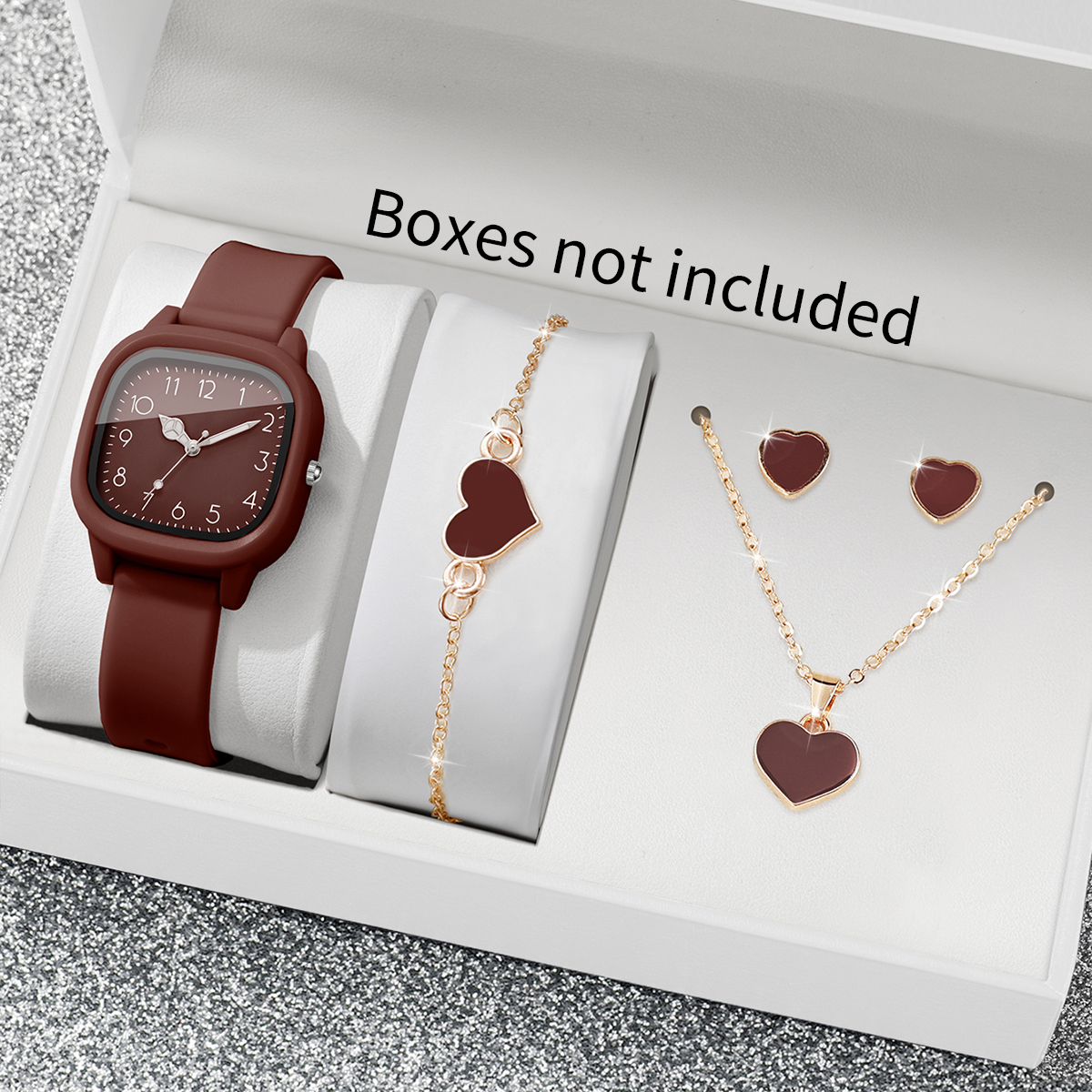 Mystery Jewelry Jar Watches - 5PCS Fashion Women Watches Heart Jewelry