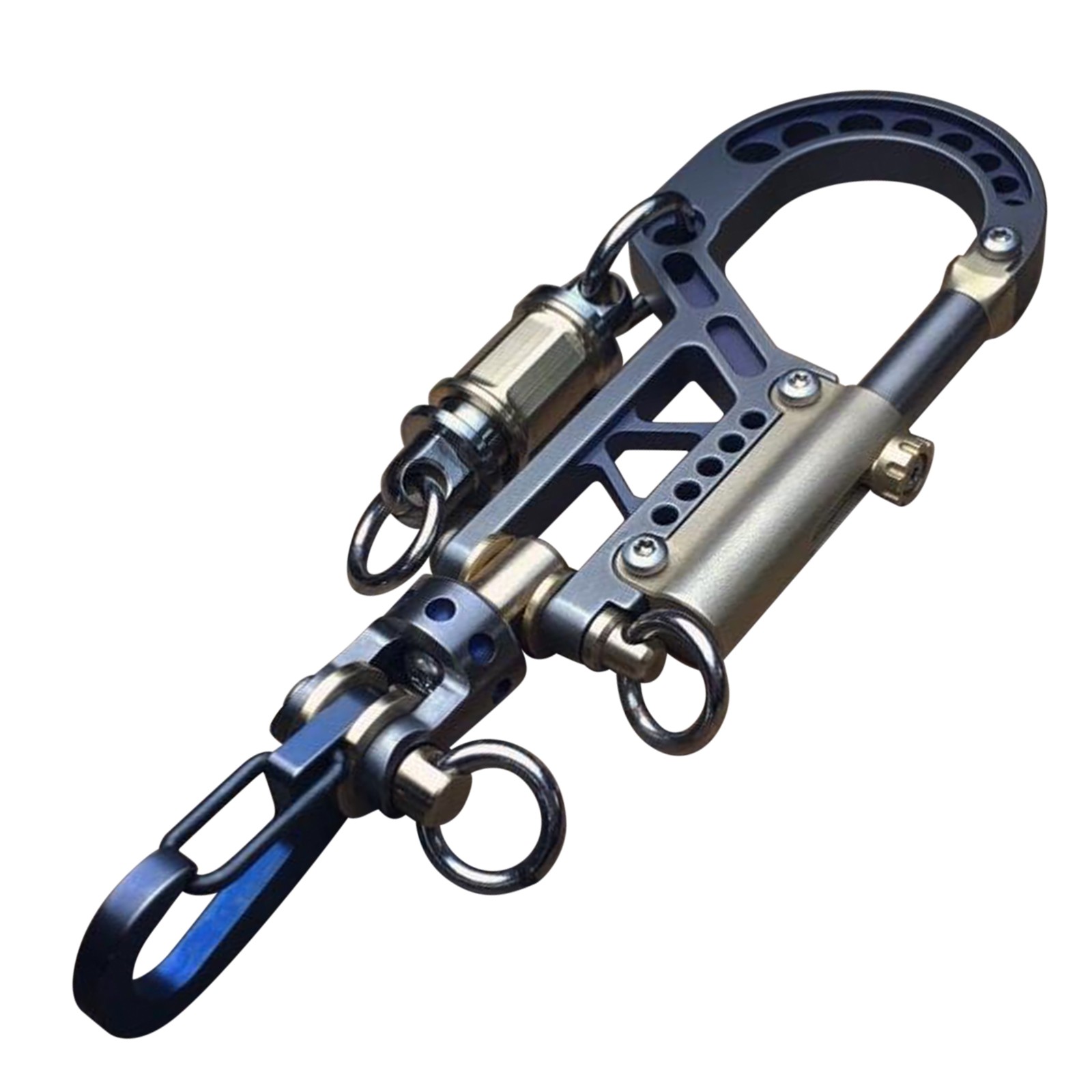 Titanium Steel Ring - Keychain Bolt Carabiner-Evo Base 2 Small