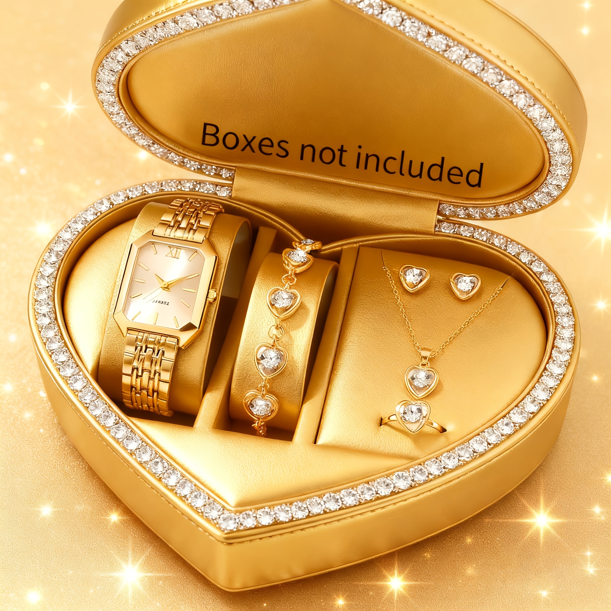 Mystery Jewelry Jar Watches - 6PCS Elegant Rectangle Women Quartz Watch