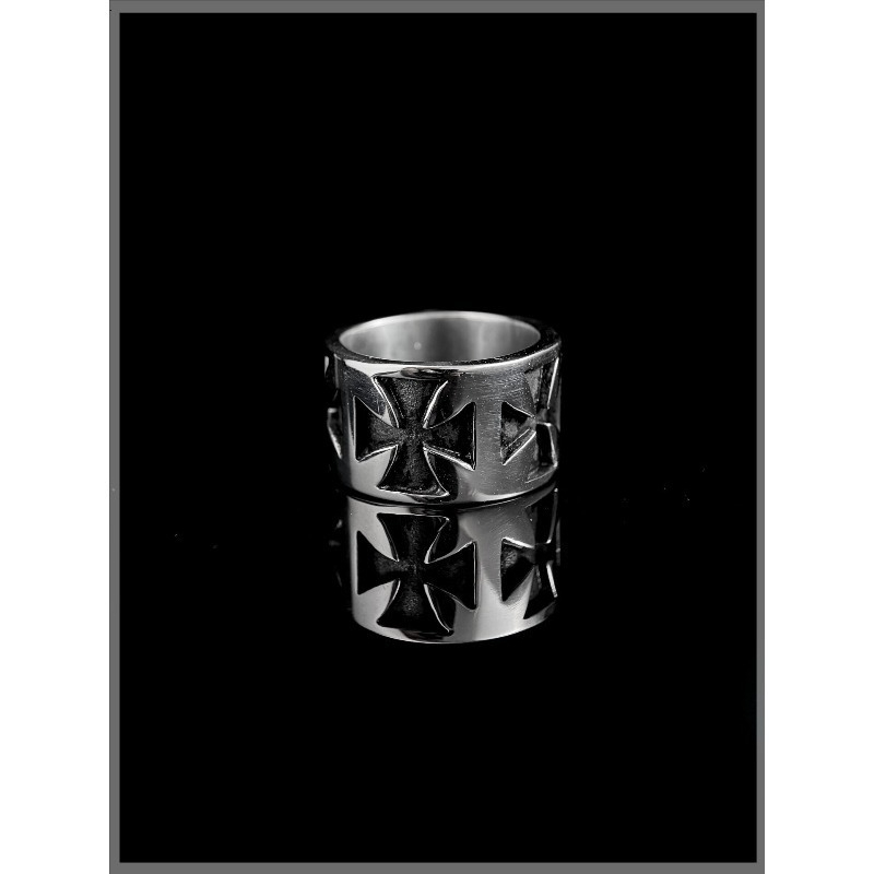 Retro Ring Cross Titanium Stee - Titanium Steel Ring ulasan dan harga