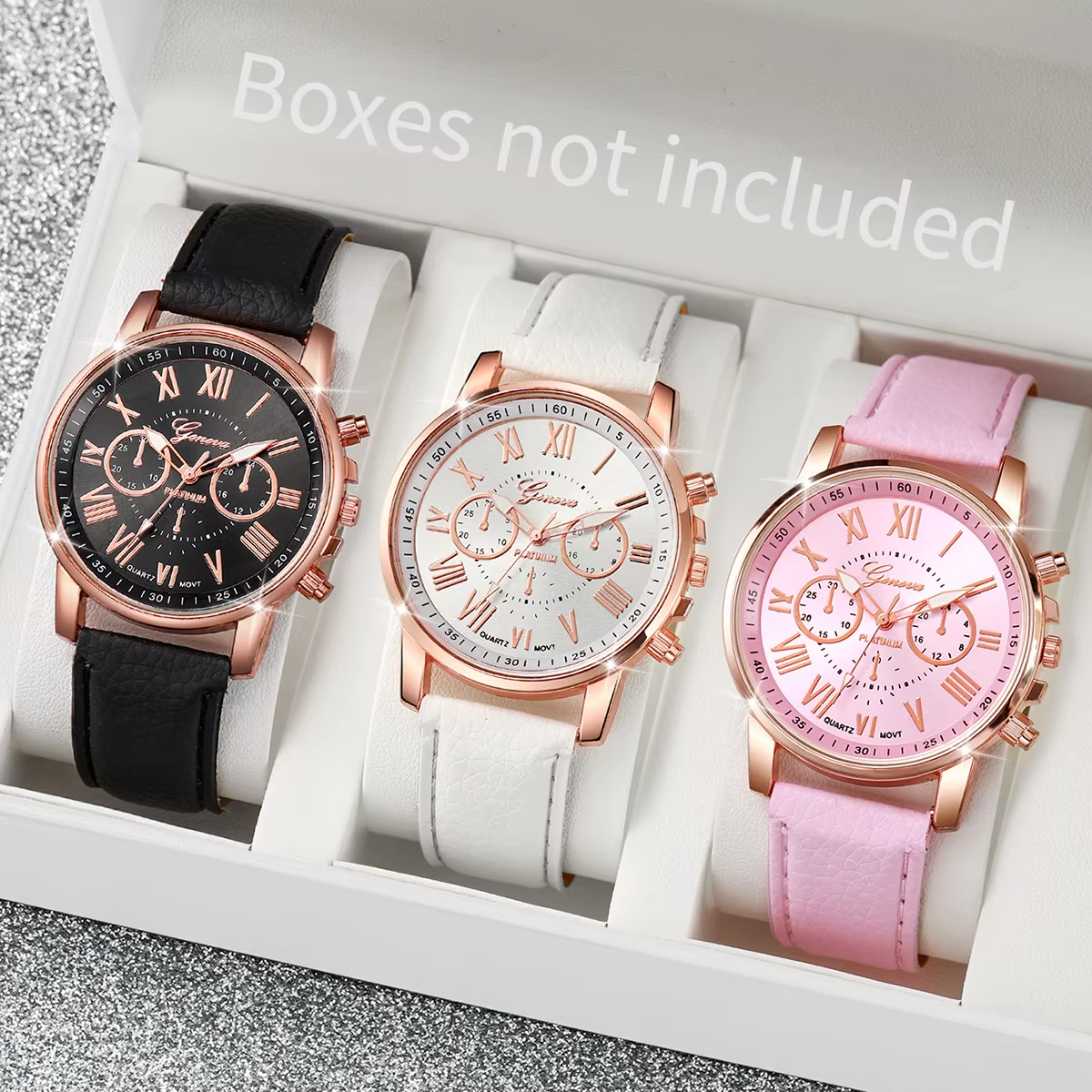 3/5PCS Women's Watch Fashion R - Jewelry Box Watches Bracelets ulasan dan harga