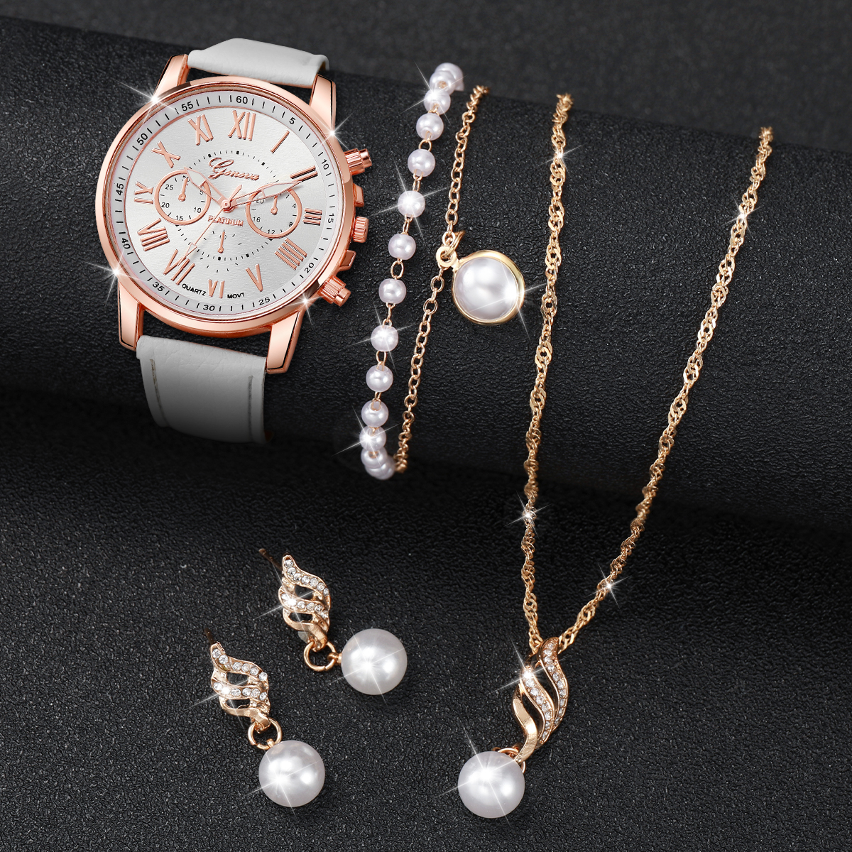 3/5PCS Women's Watch Fashion R - Jewelry Box Watches Bracelets ulasan dan harga