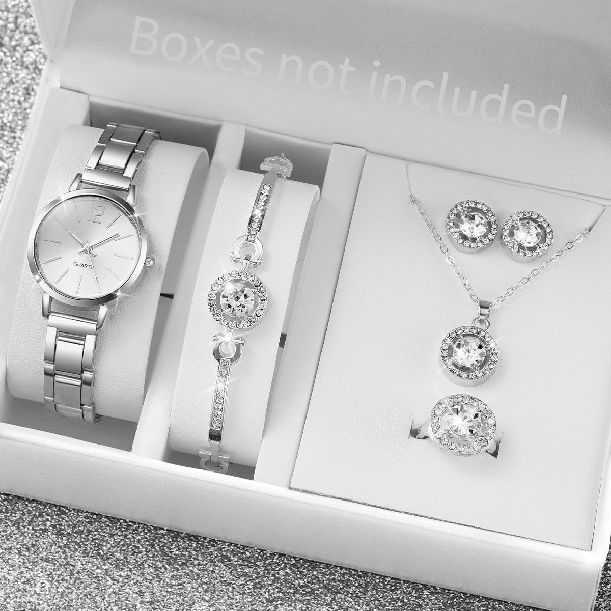 6PCS/Set Women Watches Fashion - Mystery Jewelry Jar Watches ulasan dan harga