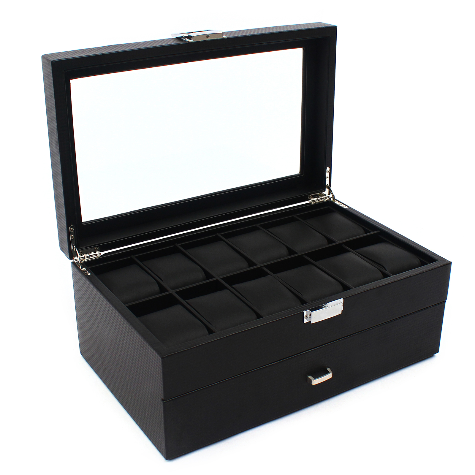 24 Slot Watch Storage Box Disp - Jewelry And Watches Box ulasan dan harga