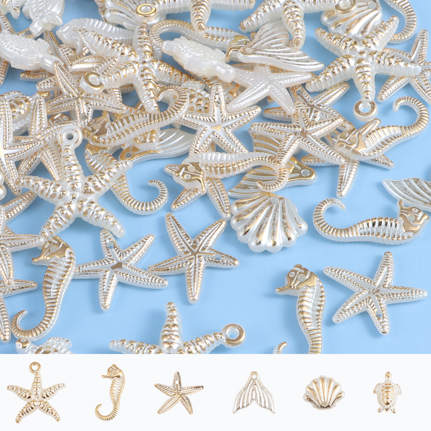 30 pieces of ocean series rand - Pearl Stud Earrings ulasan dan harga