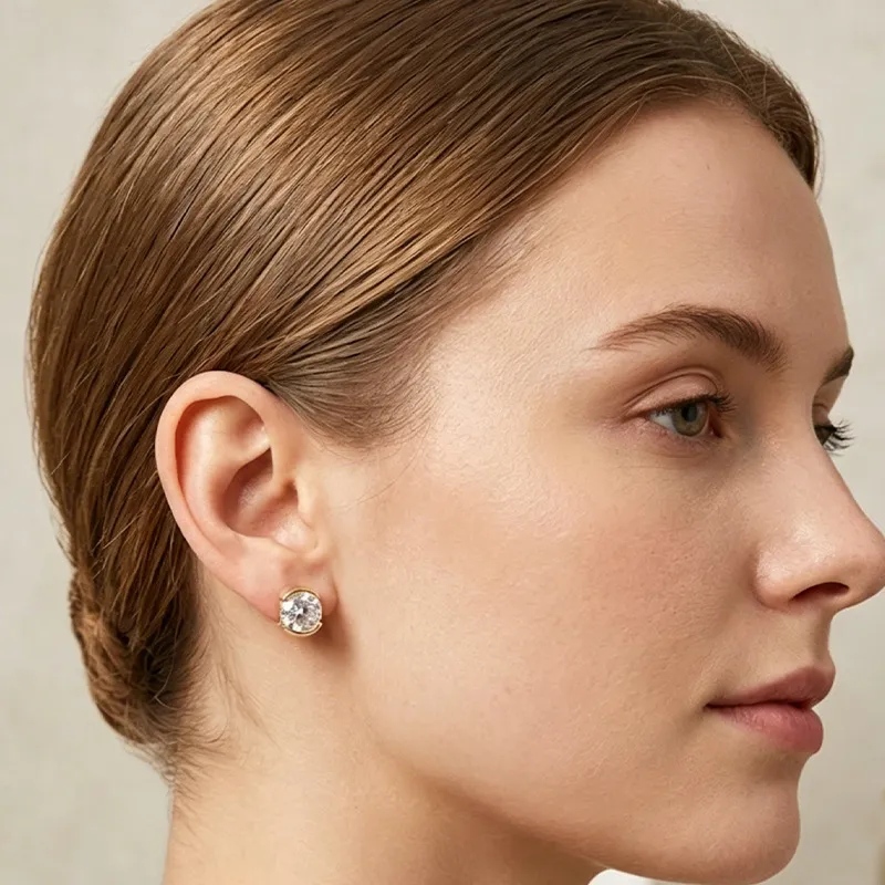 2026 Mozzarella Stud Earrings  - Pearl Stud Earrings ulasan dan harga