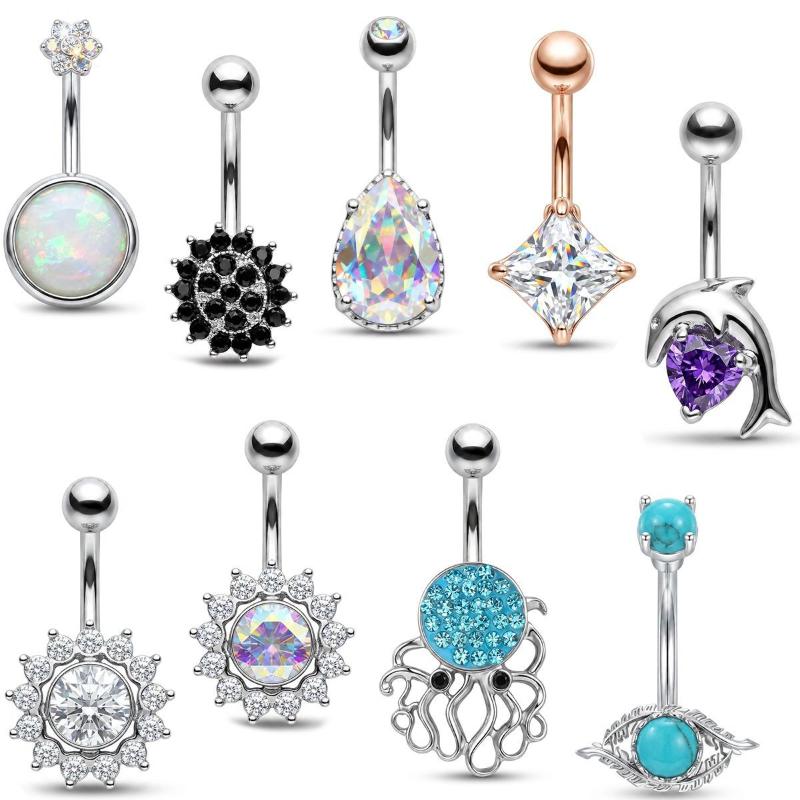 1Pcs Purple Zircon Dangle Bell - Titanium Steel Ring ulasan dan harga
