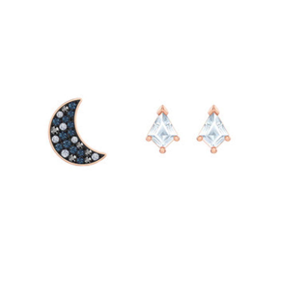 New Pink Crystal Butterfly Acc - Pearl Stud Earrings ulasan dan harga