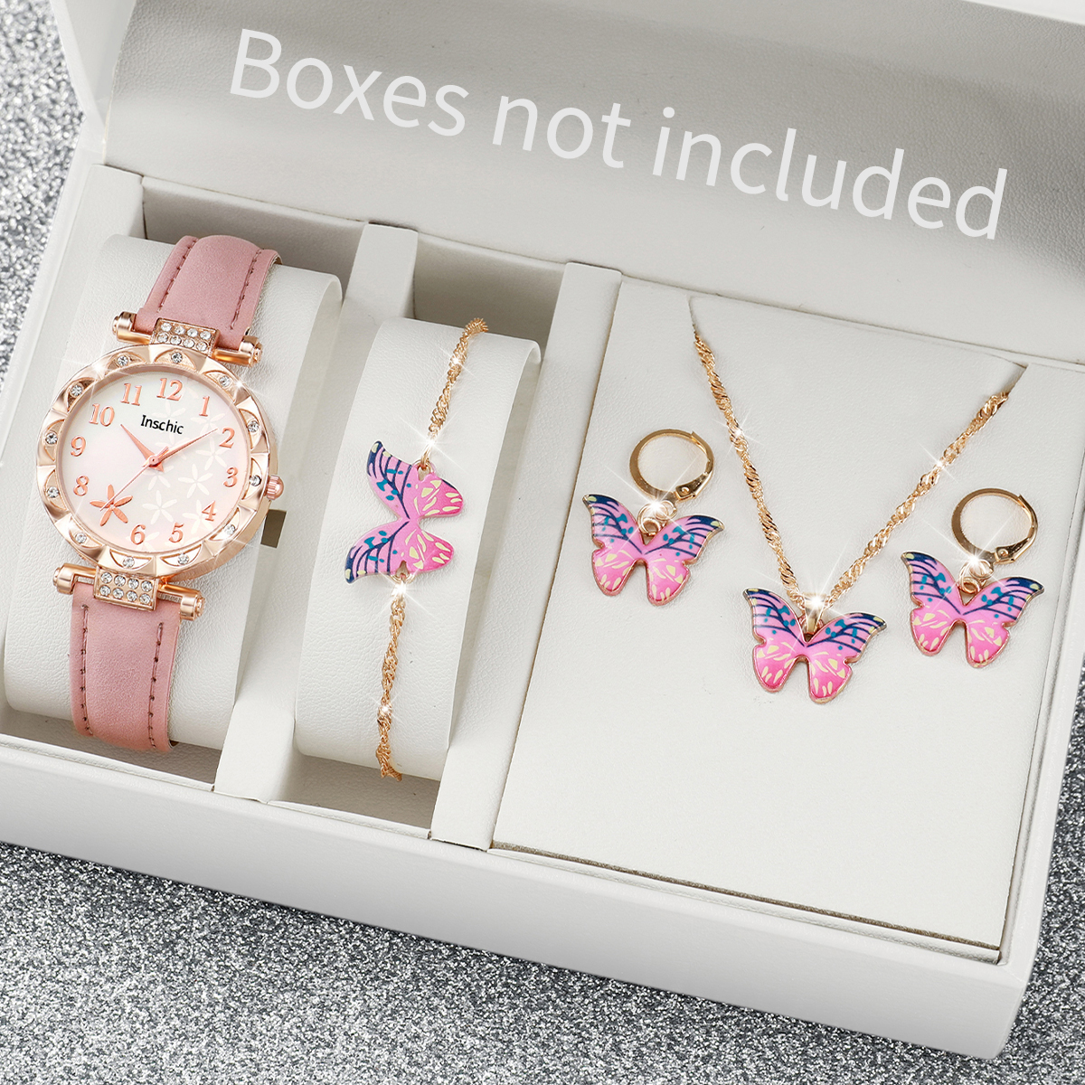 5/6PCS Fashion Rhinestone Wome - Mystery Jewelry Jar Watches ulasan dan harga