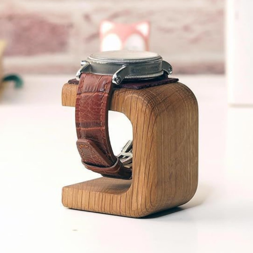 New Solid Wood Watch Holder Un - Watches Jewelry Holder ulasan dan harga