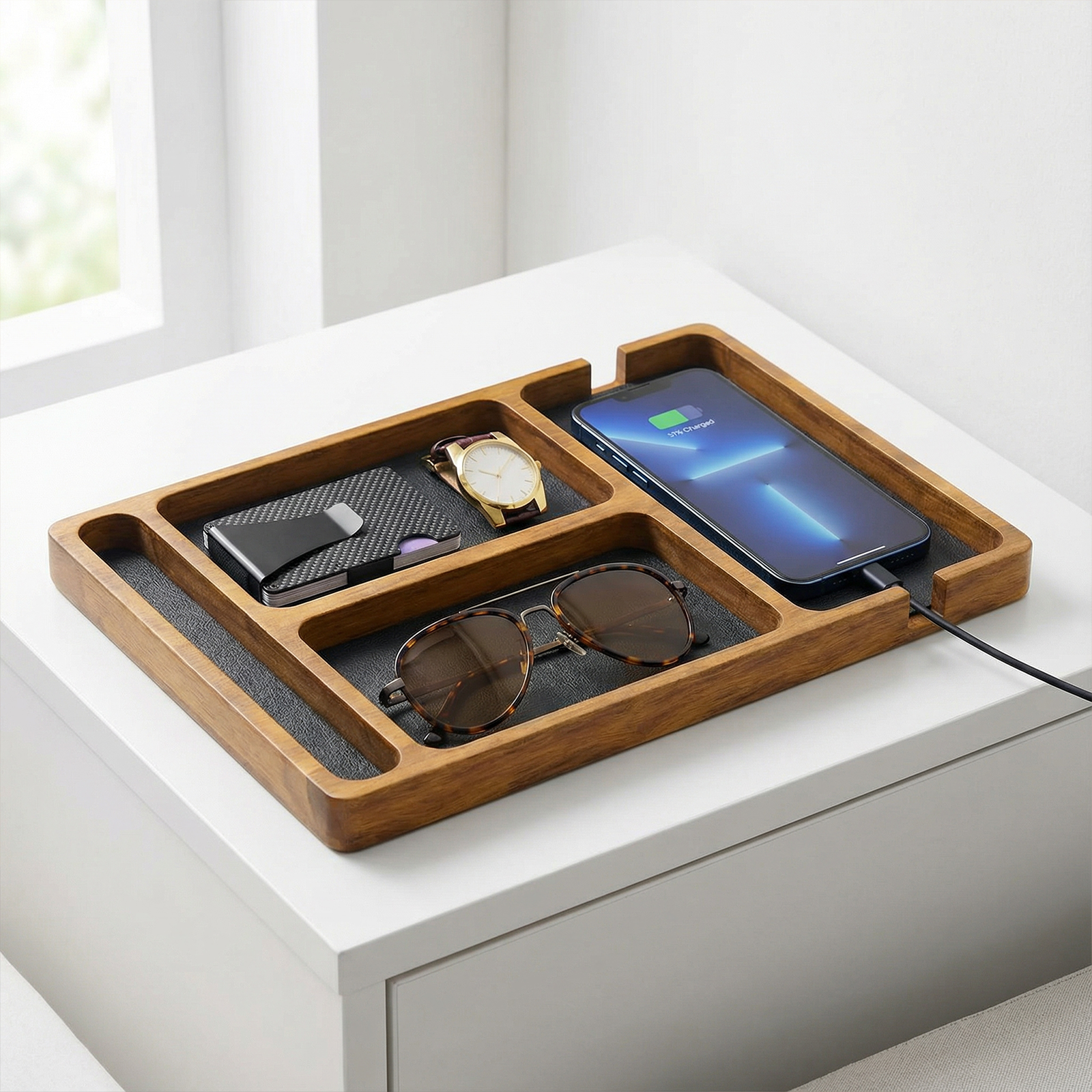 Nightstand & Desk Organizer fo - Jewelry Store Mens Watches ulasan dan harga