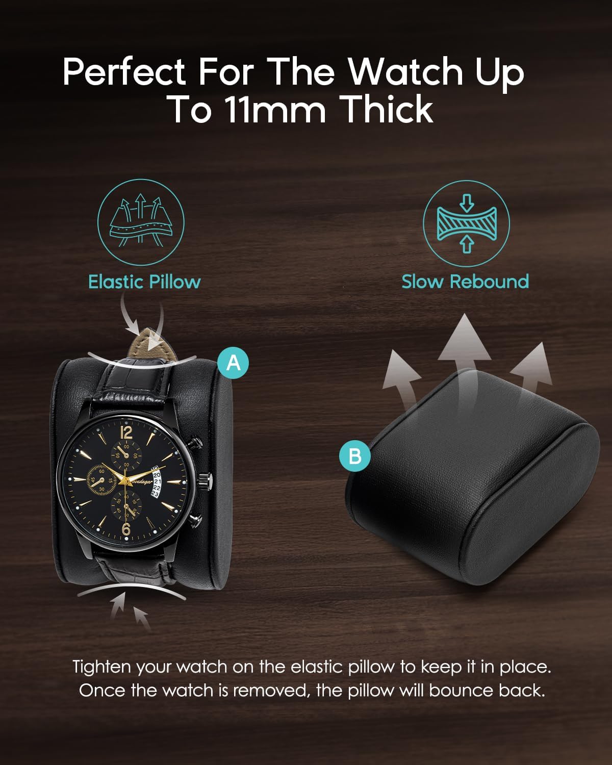 6-Slot Watch Case with Glass L - Jewelry And Watches Box ulasan dan harga