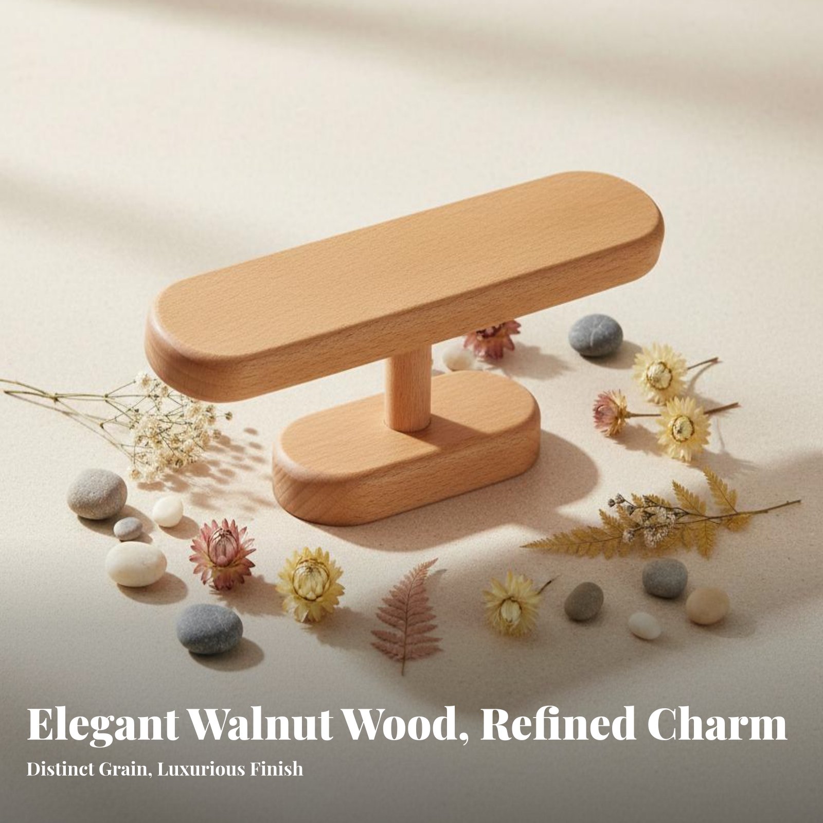 Wooden Watch Stand Sturdy Wood - Watches Jewelry Holder ulasan dan harga
