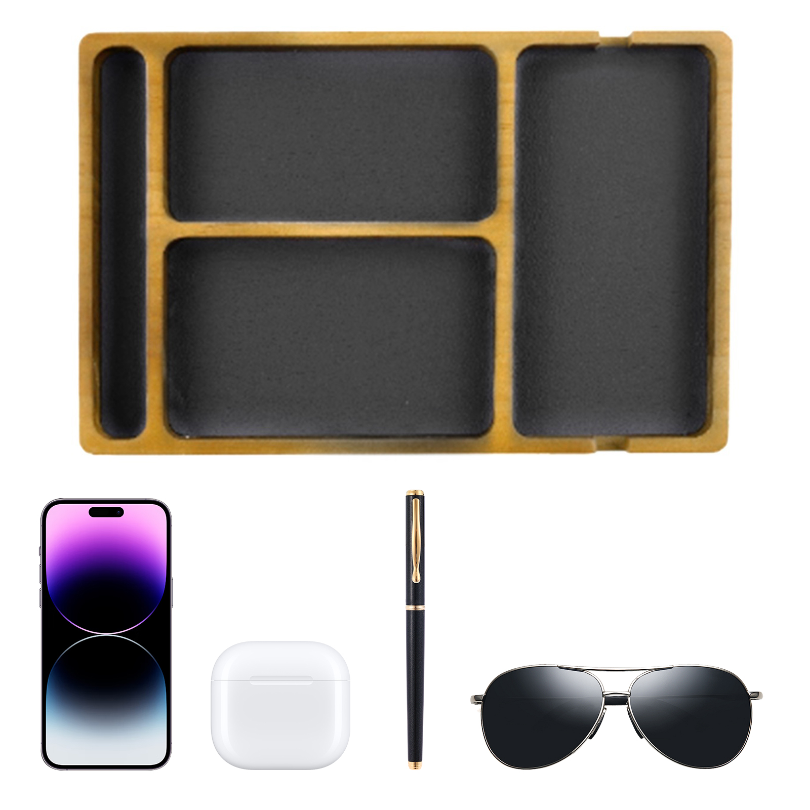 Wooden Valet Tray for Men and  - Jewelry Store Mens Watches ulasan dan harga