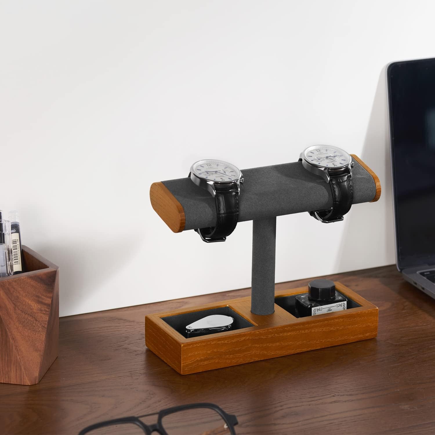 Solid Wood Watch Stand T-bar W - Jewelry Store Mens Watches ulasan dan harga