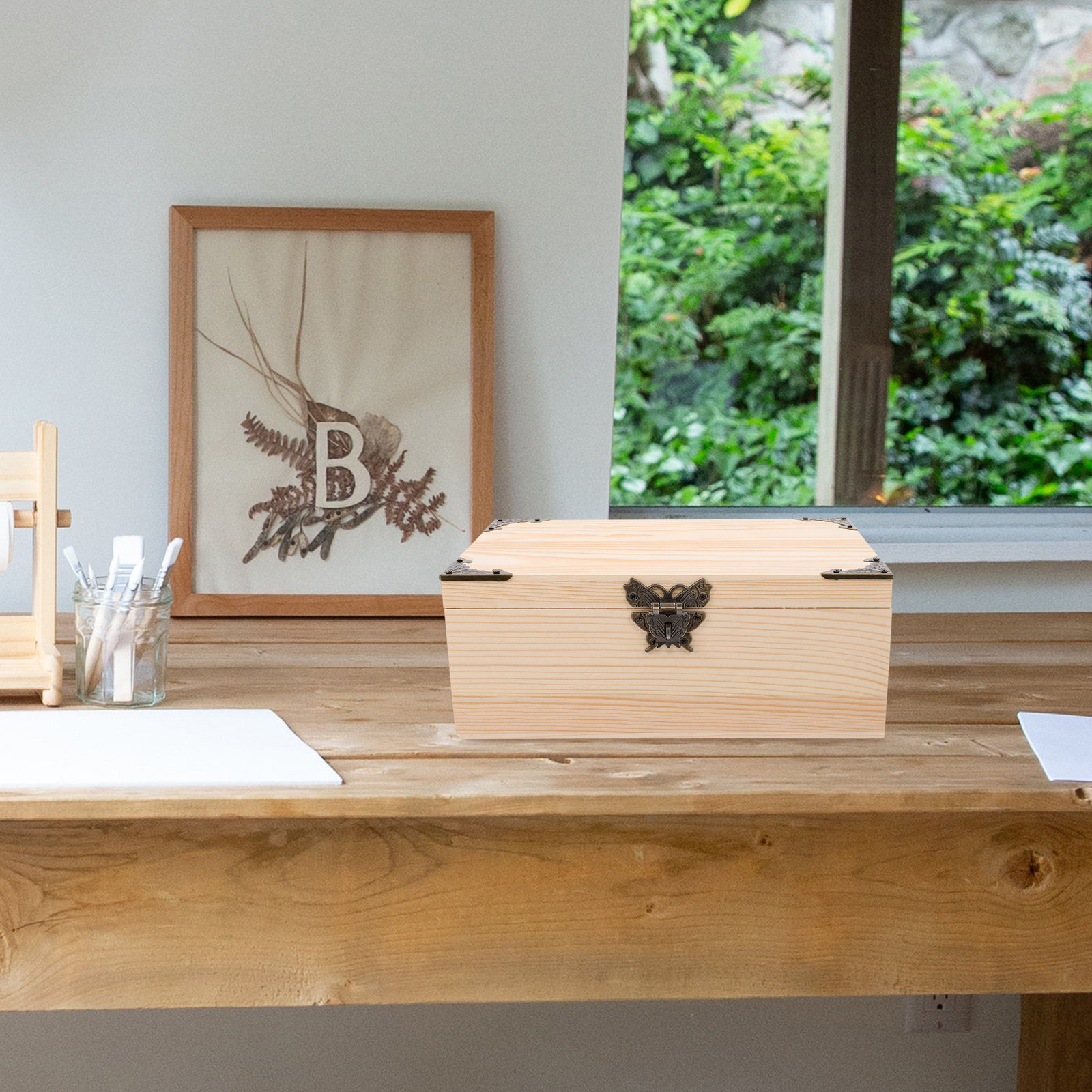 Wood Storage Box Large Wooden  - Jewelry And Watches Box ulasan dan harga