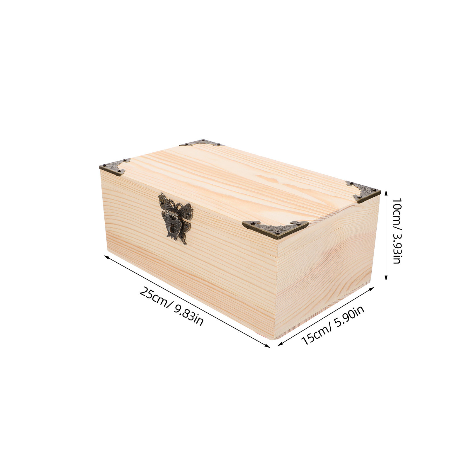 Wood Storage Box Large Wooden  - Jewelry And Watches Box ulasan dan harga
