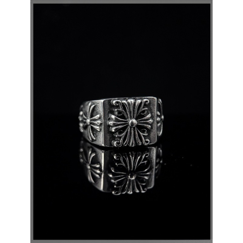 Retro Cross Iris CH Titanium S - Titanium Steel Ring ulasan dan harga