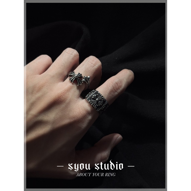 Retro Cross Iris CH Titanium S - Titanium Steel Ring ulasan dan harga