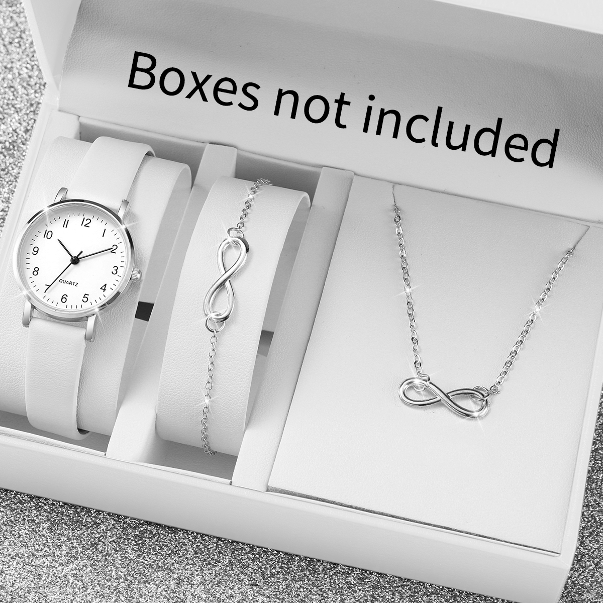 3PCS/Set Women Watches Fashion - Mystery Jewelry Jar Watches ulasan dan harga