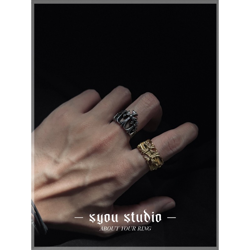 Yamagata Cross Retro Titanium  - Titanium Steel Ring ulasan dan harga