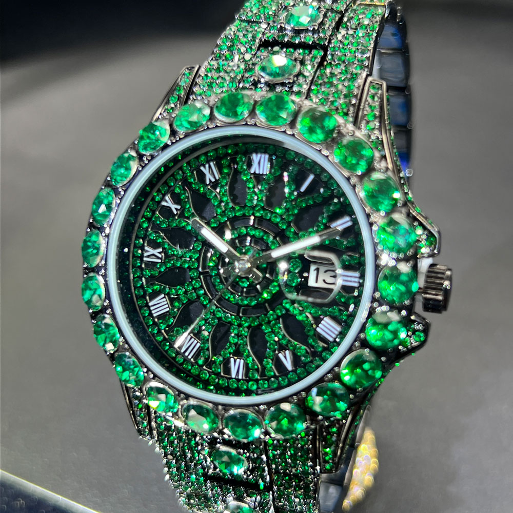 Green Diamond Watch For Men Br - Jewelry Watches Brands ulasan dan harga