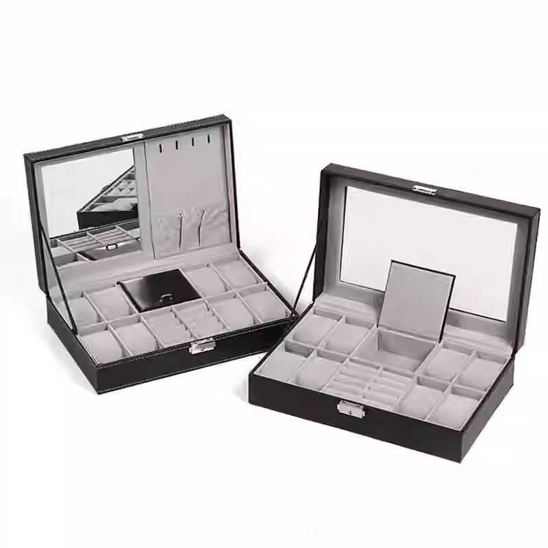 Leather Watch Box Multi-Functi - Jewelry Watches Brands ulasan dan harga