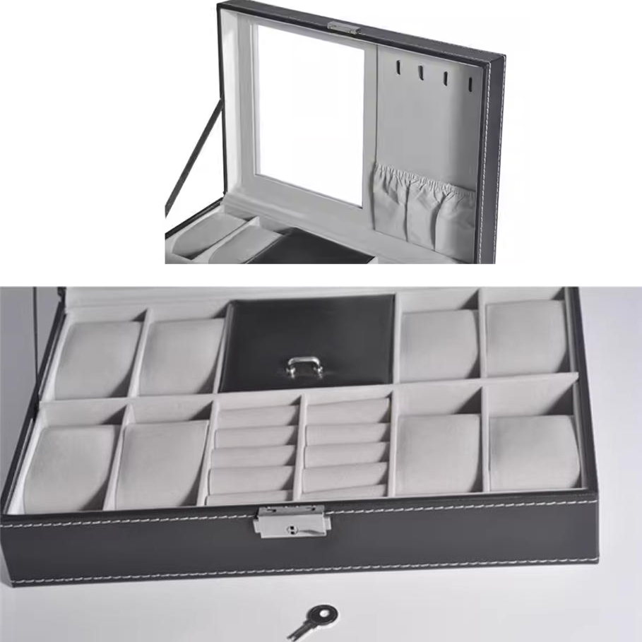 Leather Watch Box Multi-Functi - Jewelry Watches Brands ulasan dan harga
